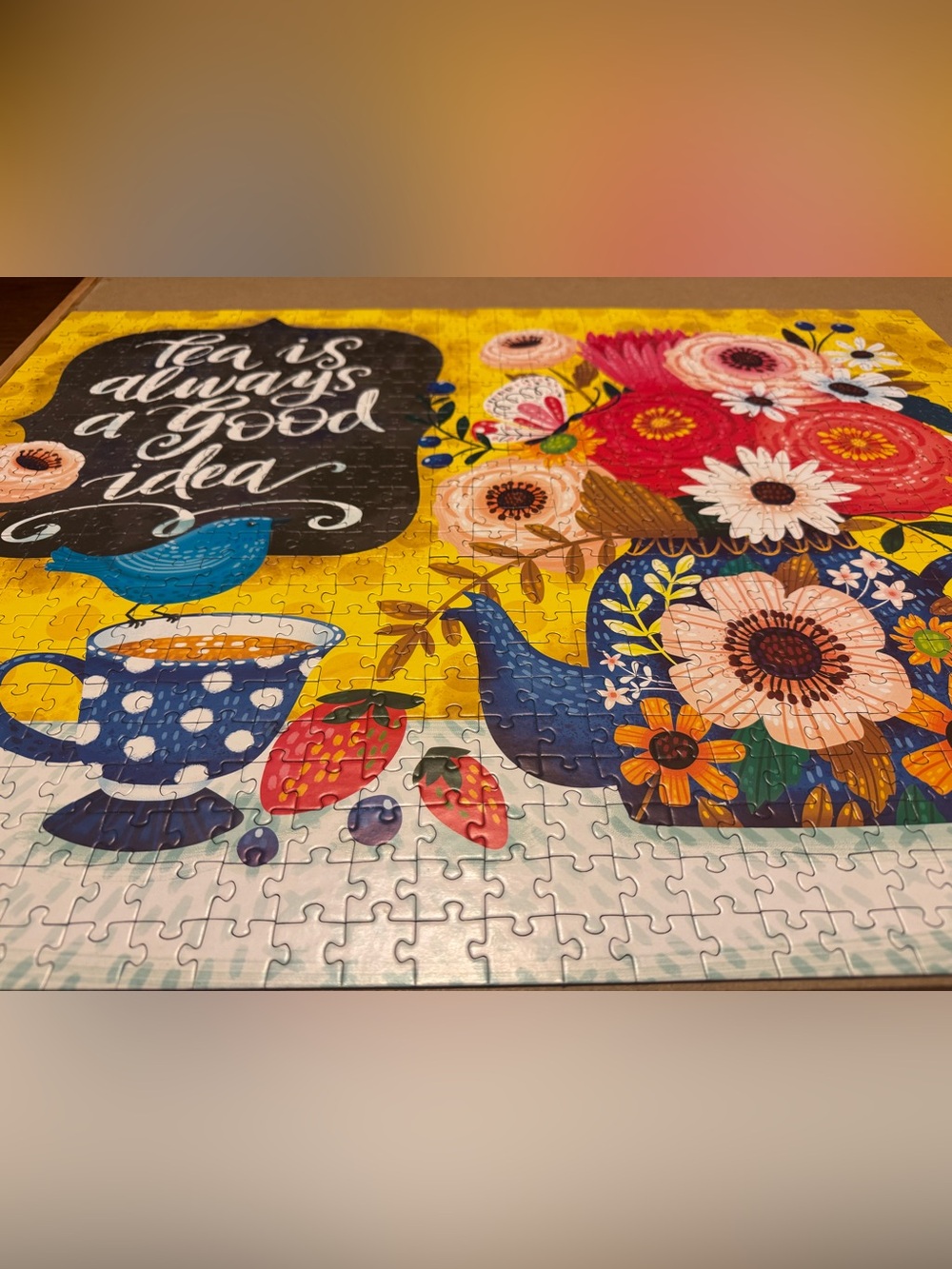 Springtime Tea 750pc Puzzle. - Picture 4 of 13